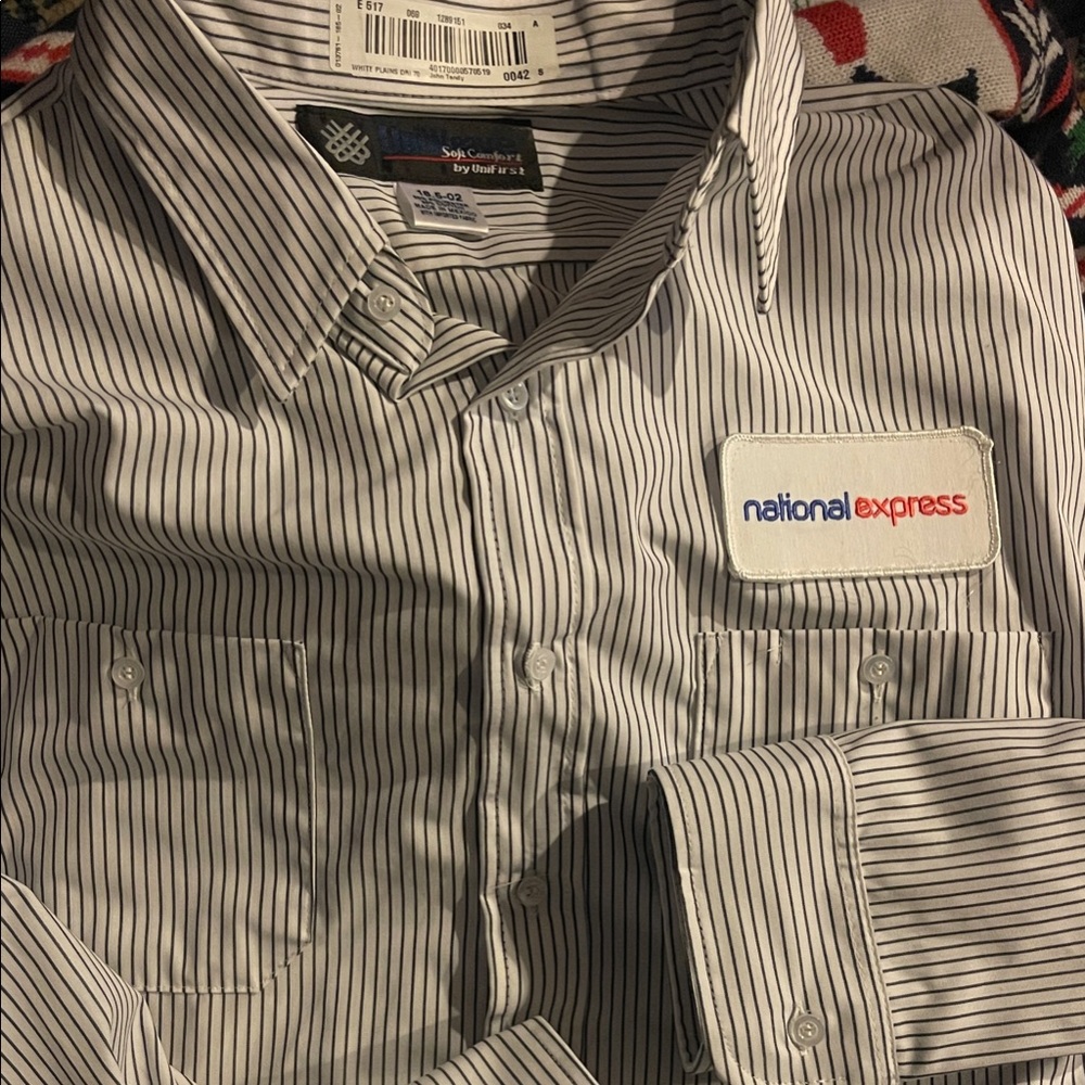 Uniform Men's Striped Button Down Shirt